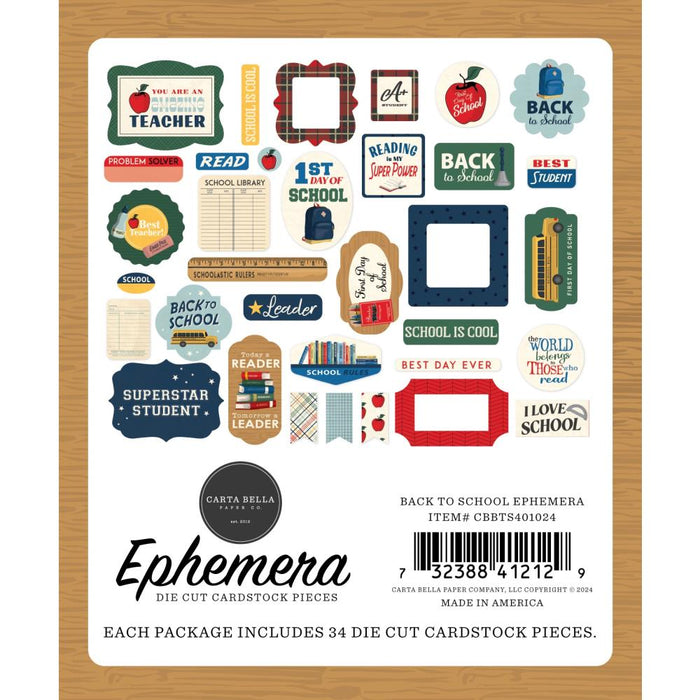 Carta Bella Back To School - Ephemera Icons