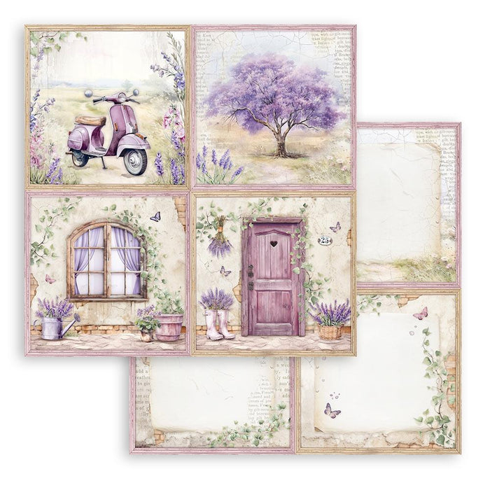 Stamperia Lavender - 4 Cards