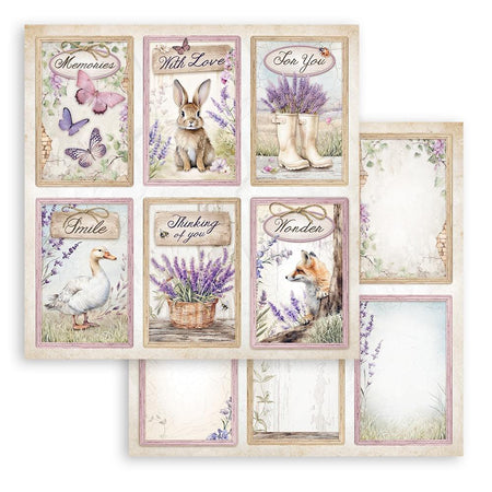 Stamperia Lavender - 6 Cards