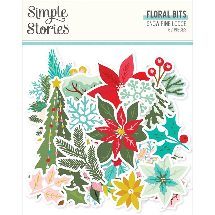 Simple Stories Snow Pine Lodge - Floral Bits & Pieces