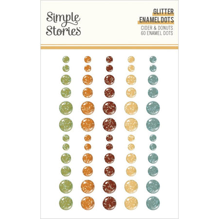 Simple Stories Cider & Donuts - Glitter Enamel Dots