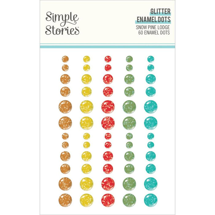 Simple Stories Snow Pine Lodge - Glitter Enamel Dots