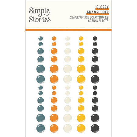 Simple Stories Simple Vintage Scary Stories - Glossy Enamel Dots