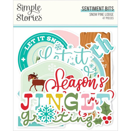 Simple Stories Snow Pine Lodge - Sentiment Bits & Pieces