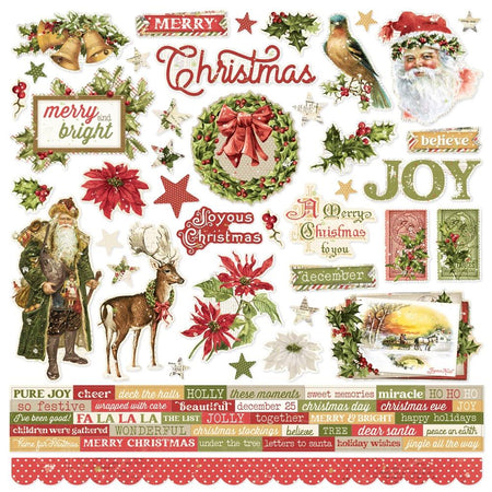 Simple Stories Simple Vintage Yuletide - Cardstock Stickers