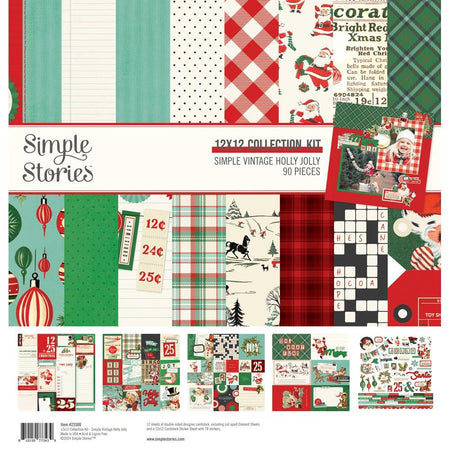 Simple Stories Simple Vintage Holly Jolly - 12x12 Collection Kit