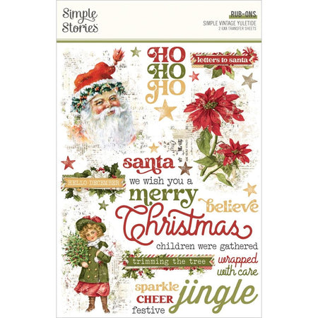 Simple Stories Simple Vintage Yuletide - Rub-Ons