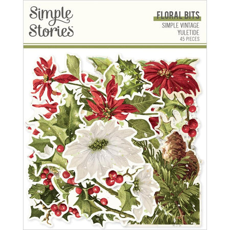 Simple Stories Simple Vintage Yuletide - Floral Bits & Pieces