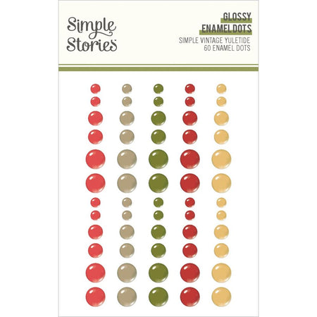 Simple Stories Simple Vintage Yuletide - Enamel Dots