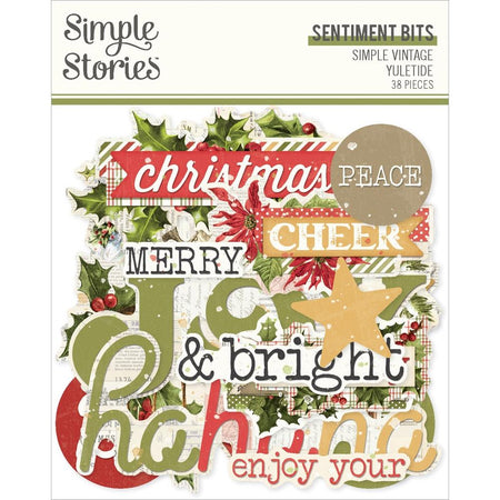 Simple Stories Simple Vintage Yuletide - Sentiments Bits & Pieces