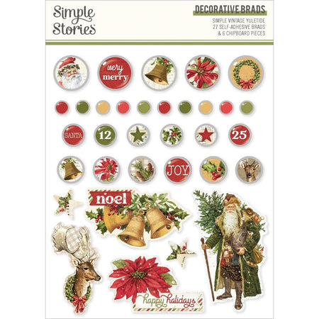 Simple Stories Simple Vintage Yuletide - Decorative Brads