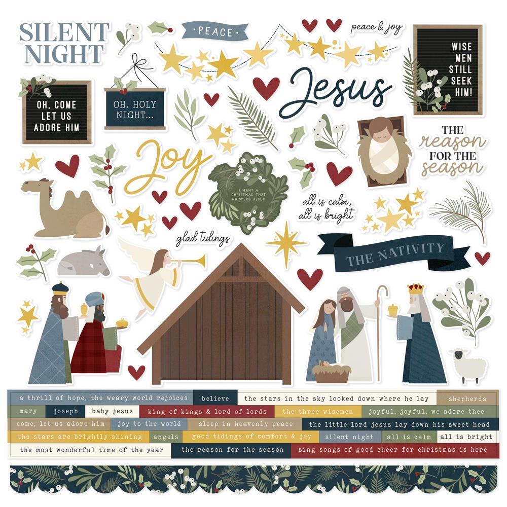 Simple Stories Silent Night - Cardstock Stickers