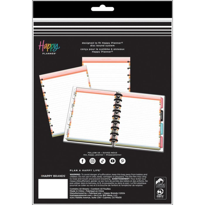 Me & My Big Ideas Happy Planner - Simple Joys Classic Fill Paper