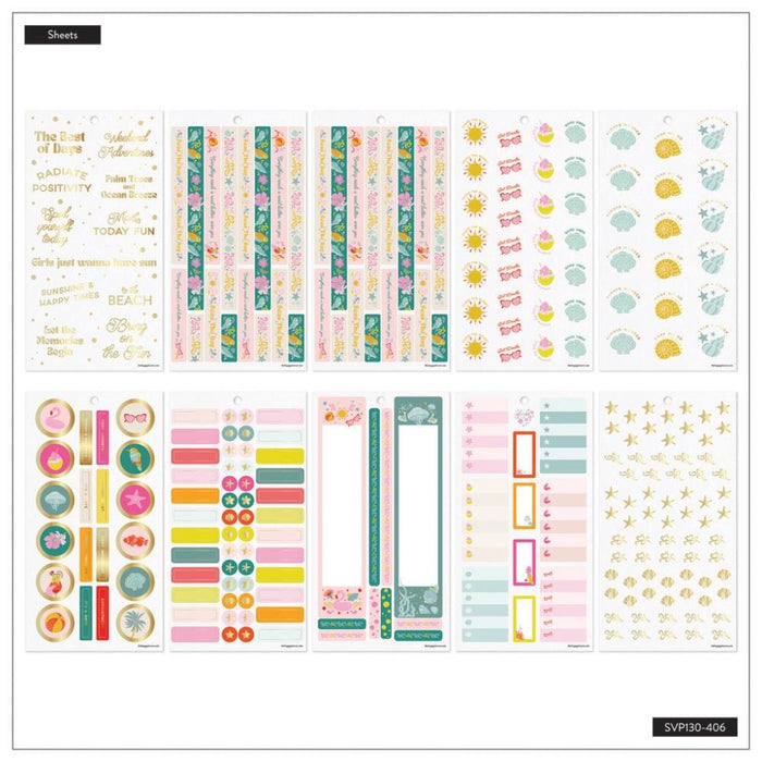 Me & My Big Ideas Happy Planner - Tropical Florals Sticker Value Pack