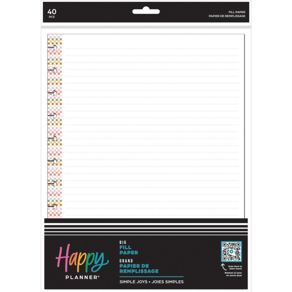 Me & My Big Ideas Happy Planner - Simple Joys Big Fill Paper