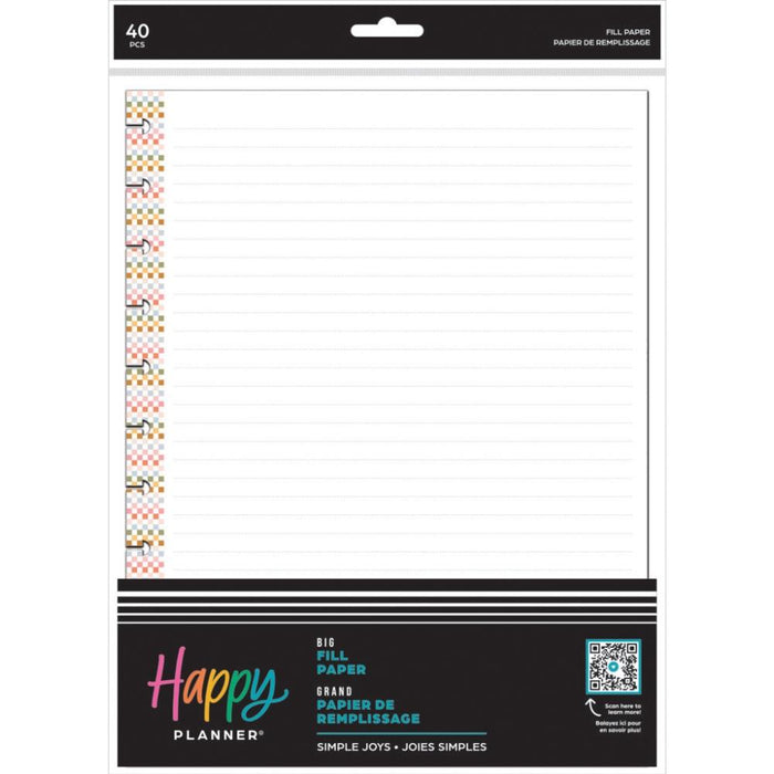 Me & My Big Ideas Happy Planner - Simple Joys Big Fill Paper