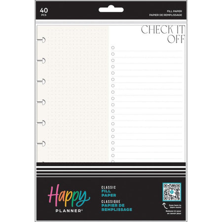 Me & My Big Ideas Happy Planner - Check It Off Classic Fill Paper