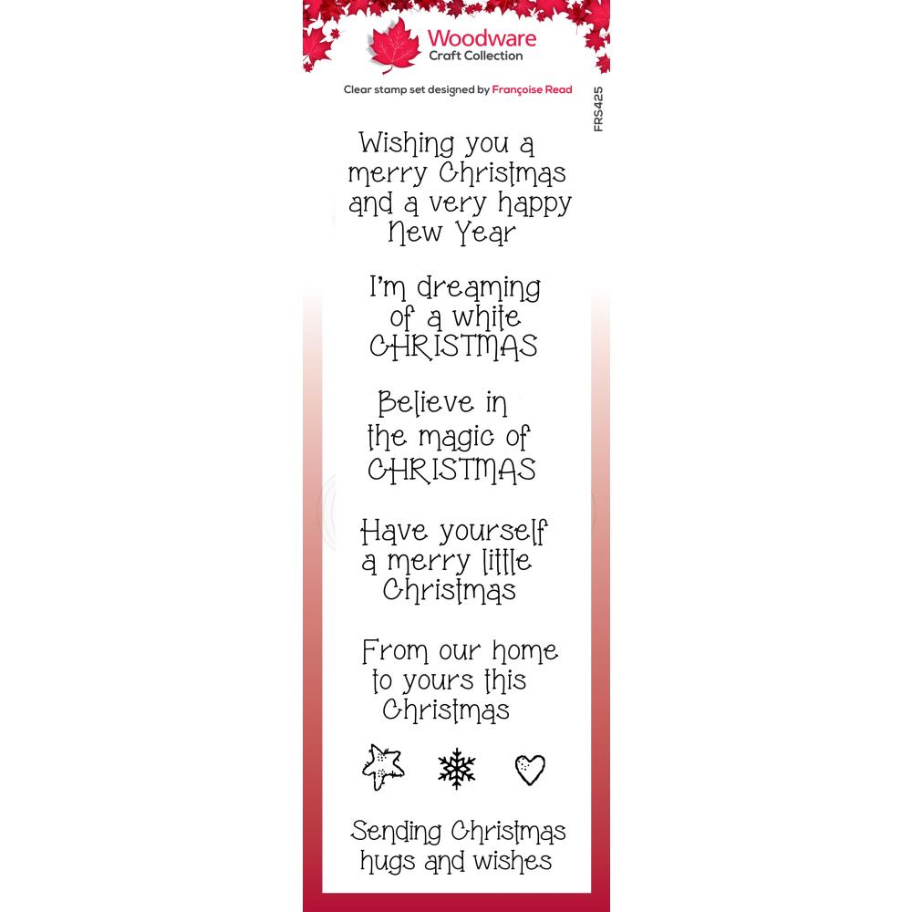 Woodware Clear Stamps - Magical Christmas Greetings