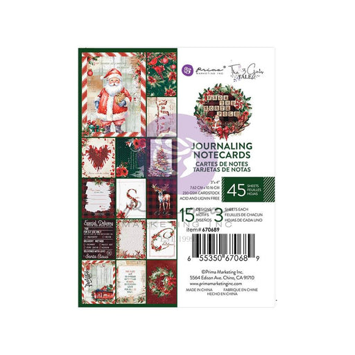 Prima From The North Pole - 3x4 Journaling Notecards