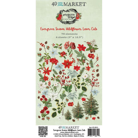 49 & Market Evergreen Season - Laser Cut Out Wildflowers