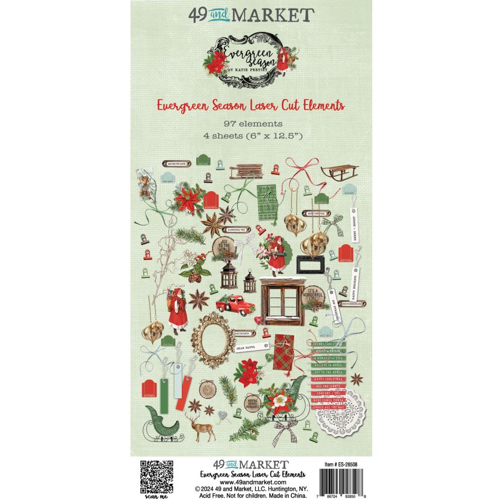 49 & Market Evergreen Season - Laser Cut Out Elements