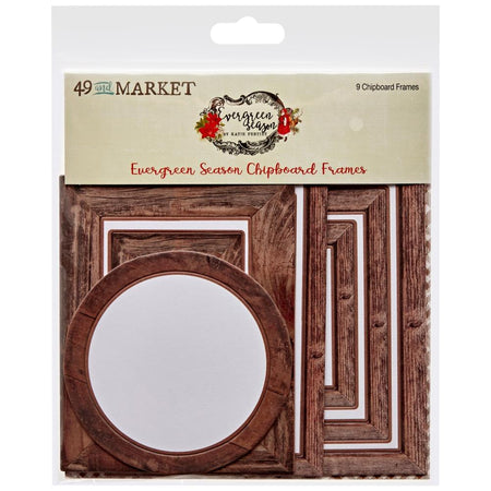 49 & Market Evergreen Season - Chipboard Frames