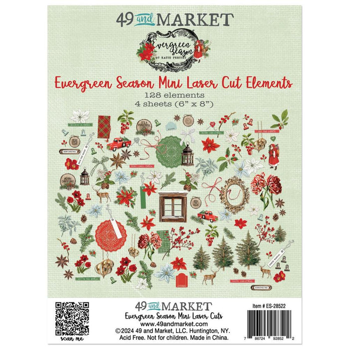 49 & Market Evergreen Season - Mini Laser Cut Out Elements