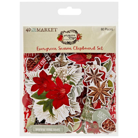 49 & Market Evergreen Season - Chipboard Set