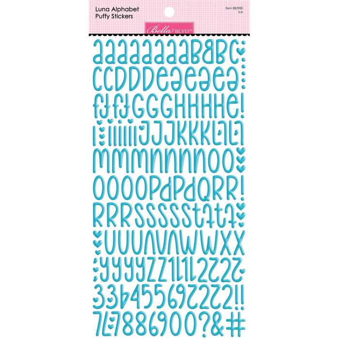 Bella Blvd Luna Alphabet Stickers - Ice