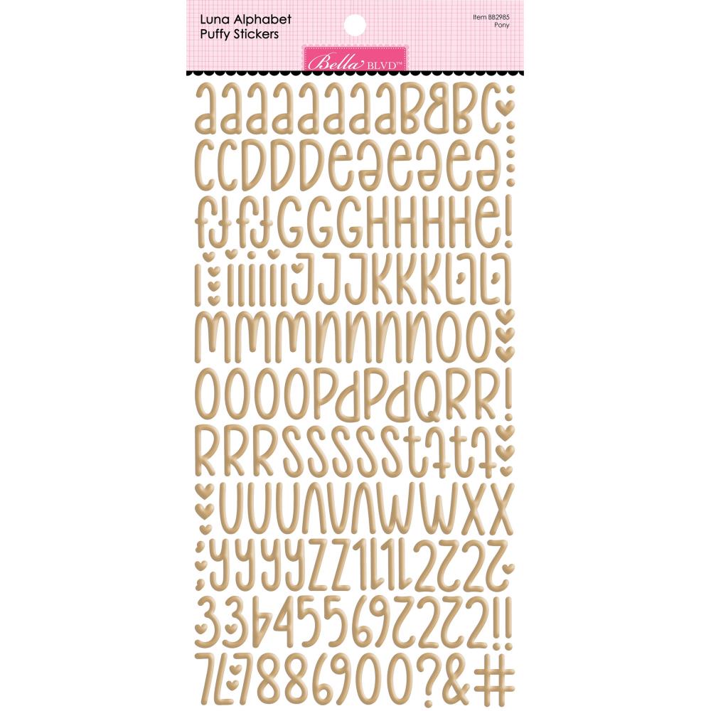 Bella Blvd Luna Alphabet Stickers - Pony