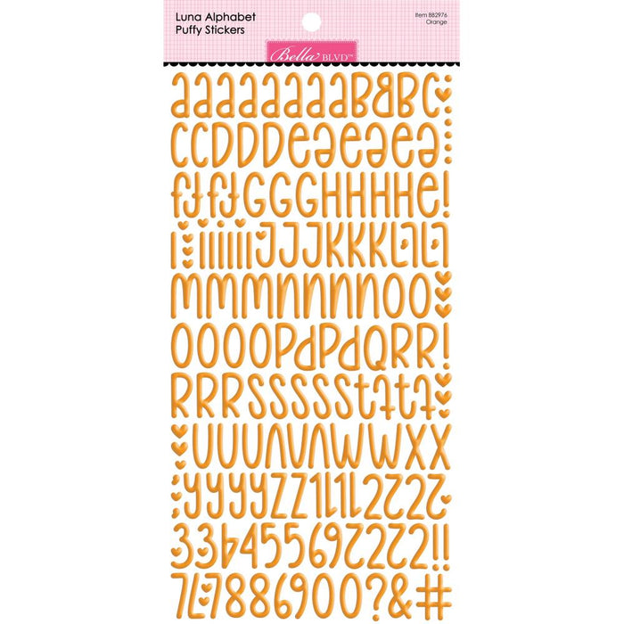 Bella Blvd Luna Alphabet Stickers - Orange