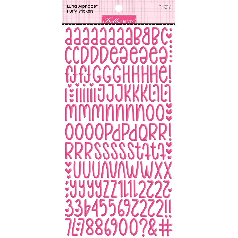 Bella Blvd Luna Alphabet Stickers - Punch