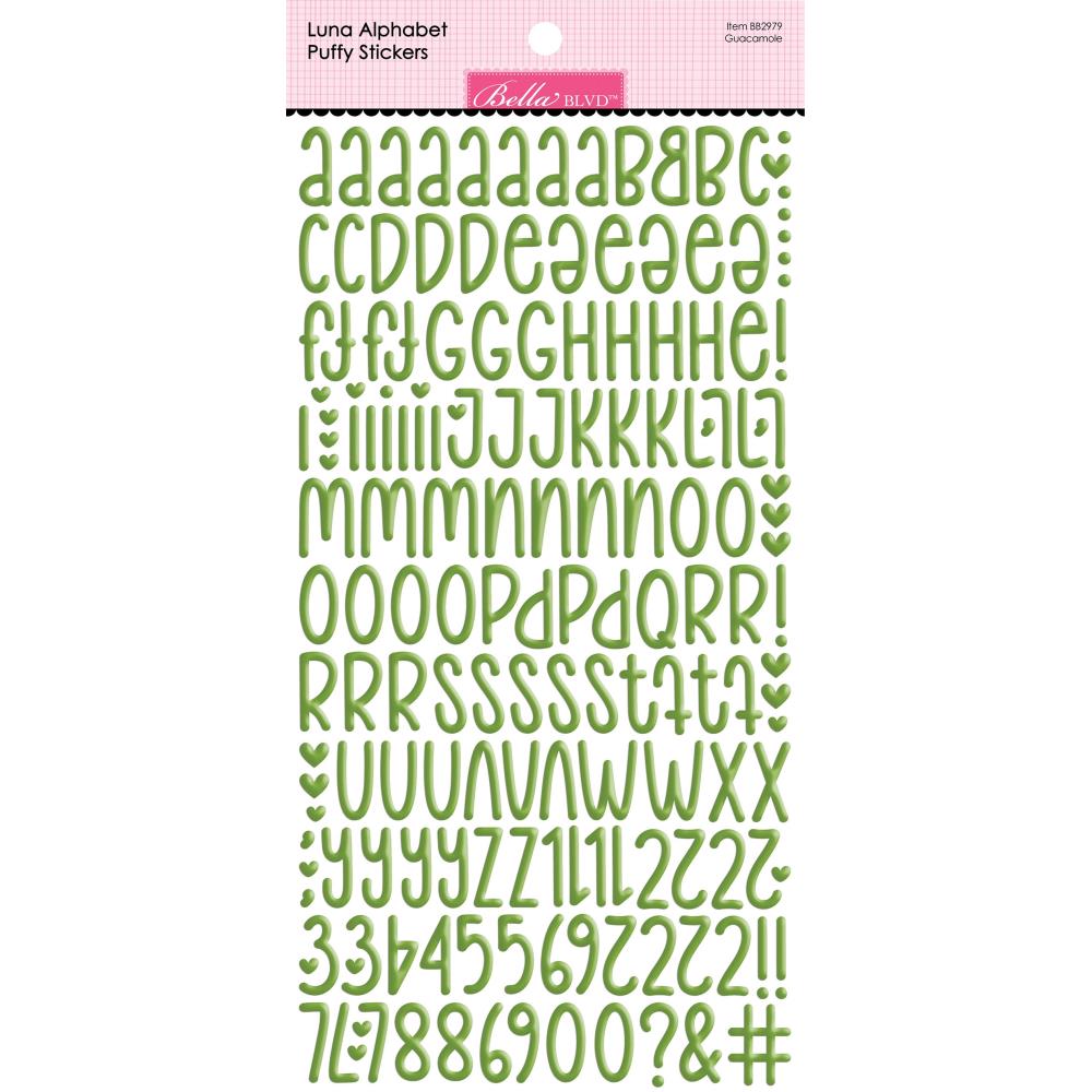 Bella Blvd Luna Alphabet Stickers - Guacamole