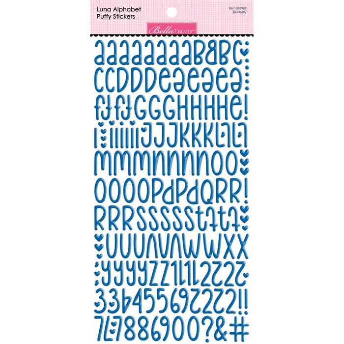 Bella Blvd Luna Alphabet Stickers - Blueberry