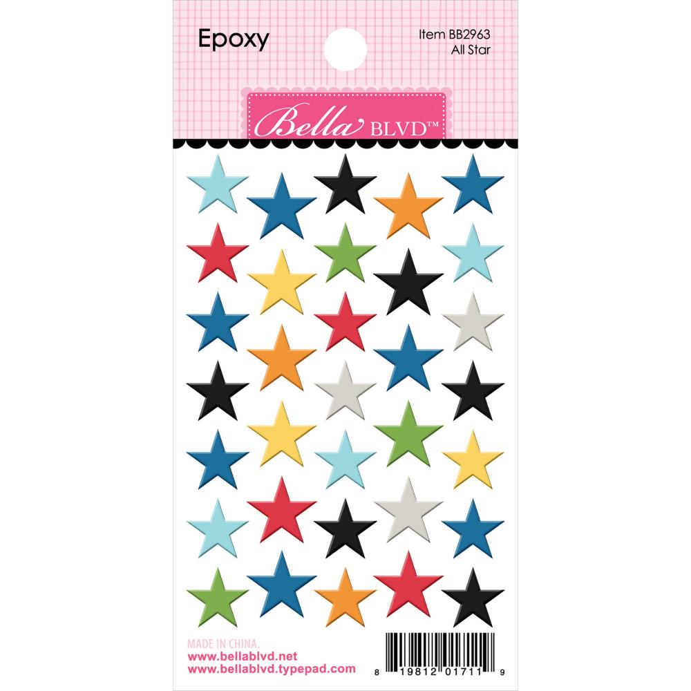 Bella Blvd Teen Vibe Carson - Epoxy Stickers All Star