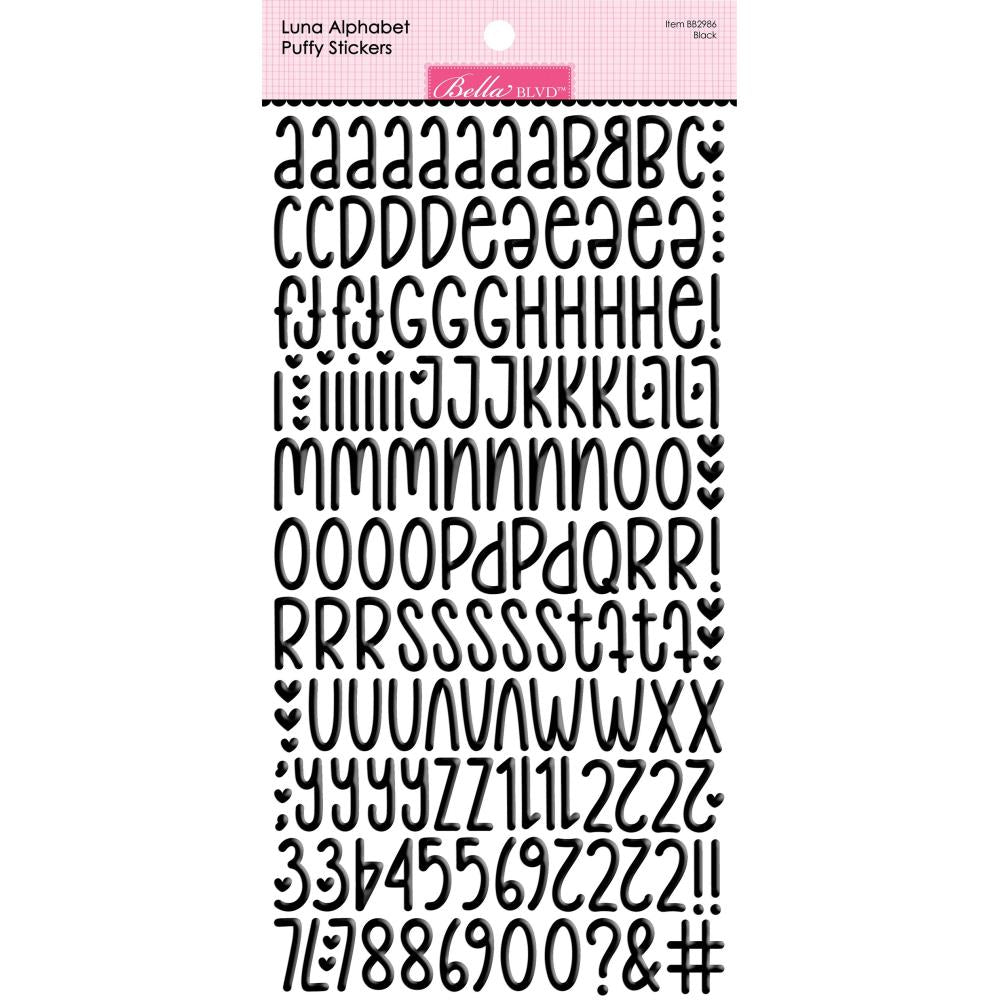 Bella Blvd Luna Alphabet Stickers - Black