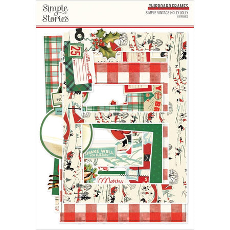 Simple Stories Simple Vintage Holly Jolly - Chipboard Frames