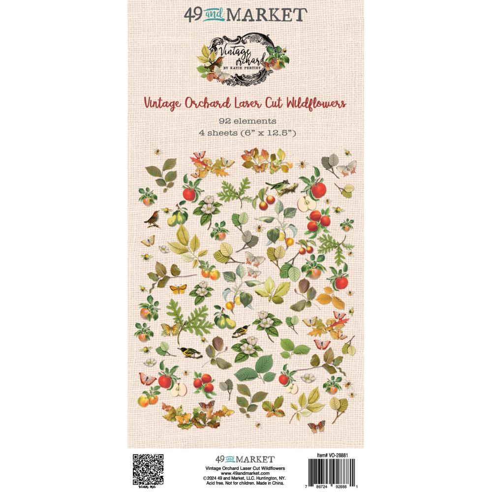 49 & Market Vintage Orchard - Laser Cut Wildflowers