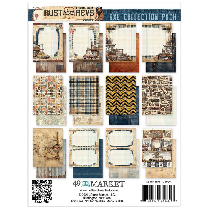 49 & Market Rust And Revs - 6x8 Collection Pack