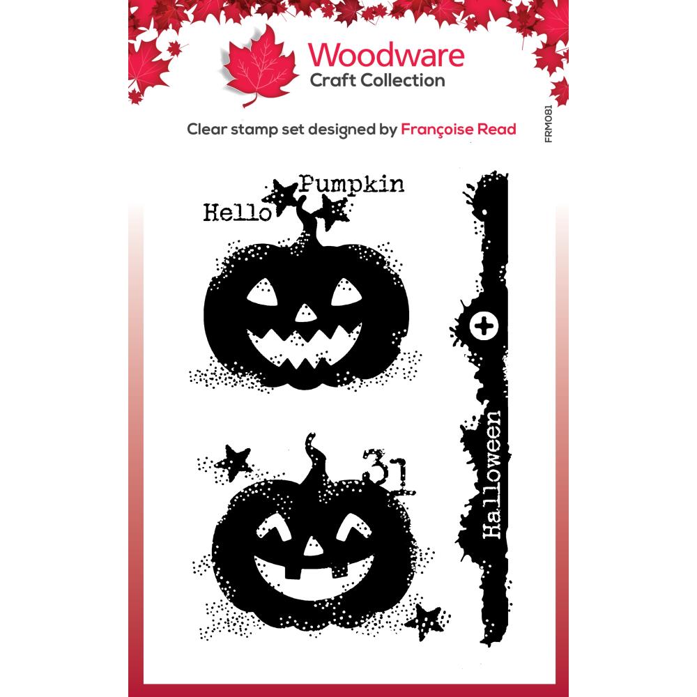 Woodware Clear Stamps - Carved Pumpkins