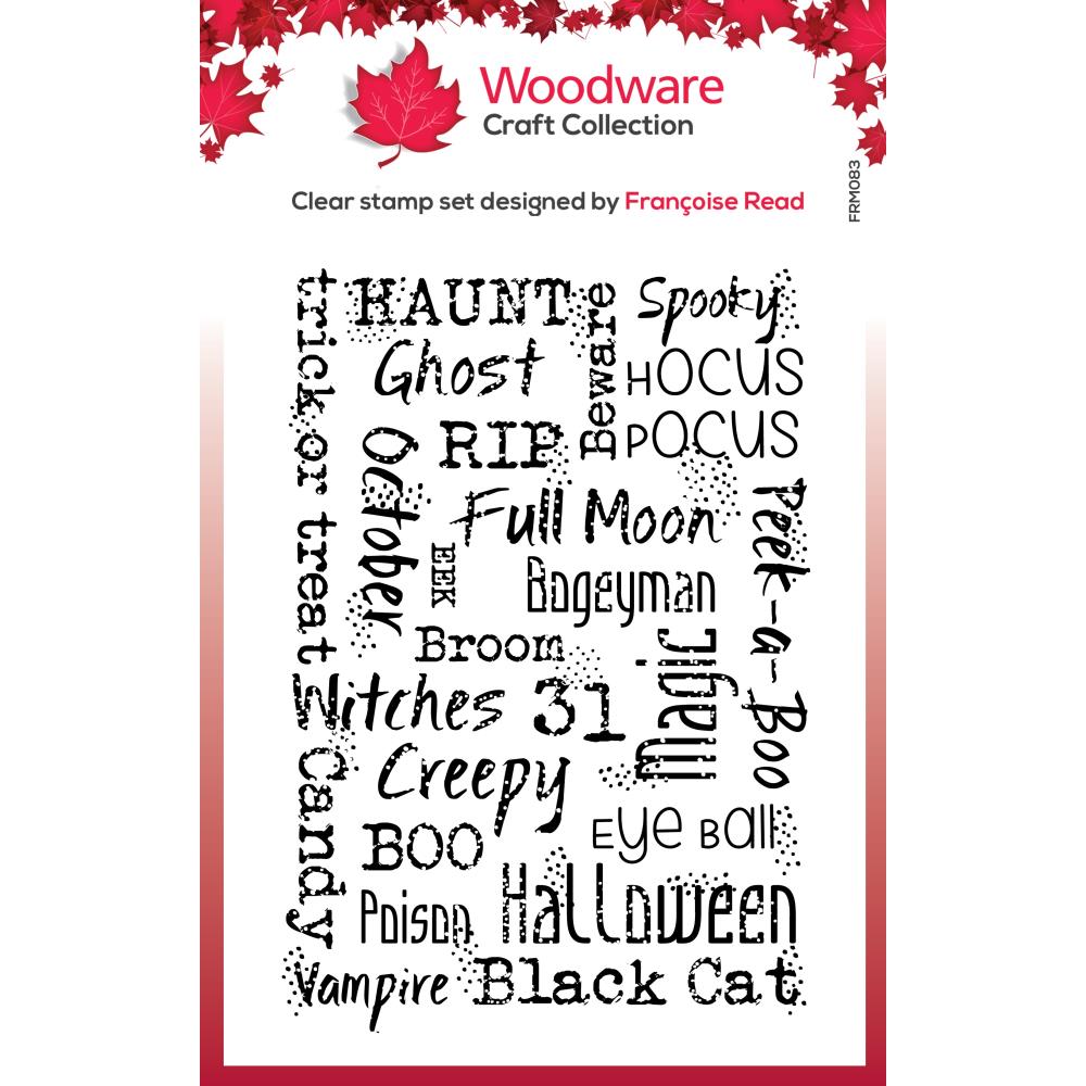 Woodware Clear Stamps - Mini Halloween Background