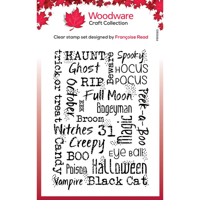 Woodware Clear Stamps - Mini Halloween Background