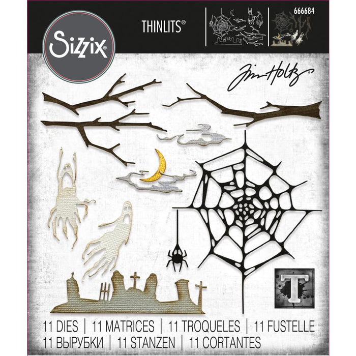 Sizzix Tim Holtz Thinlits Die - Vault Fright Night