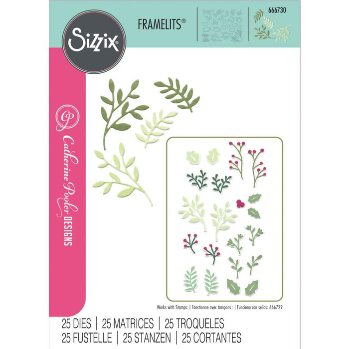 Sizzix Framelits Die - Happy Holly Days #2 by Catherine Pooler