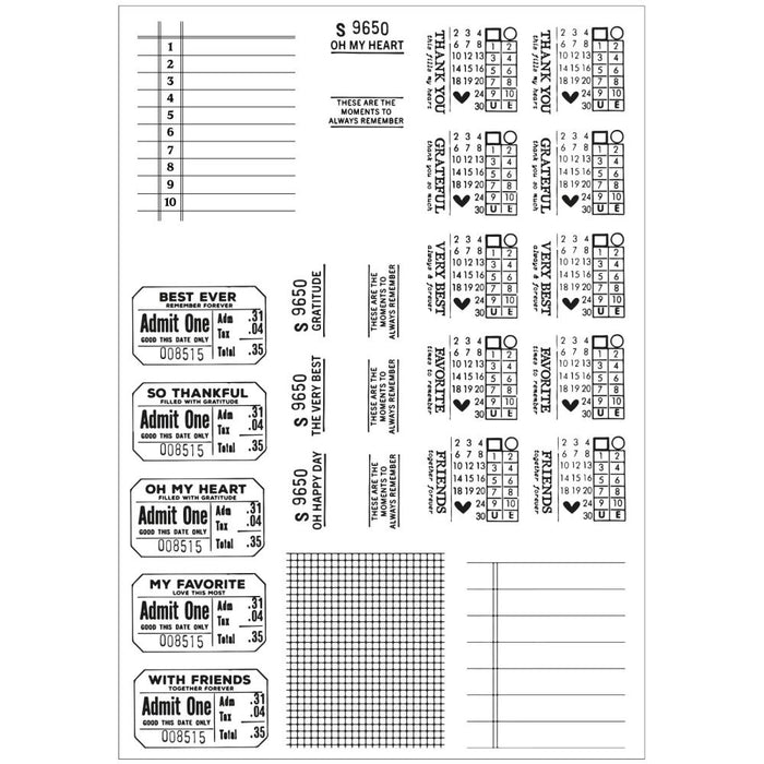 Sizzix Framelits Die with Stamps - Forever Journal Essentials by 49 & Market