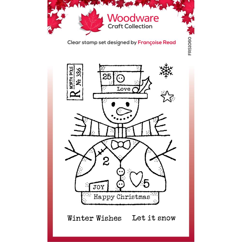 Woodware Clear Stamps - Wooden Snowman