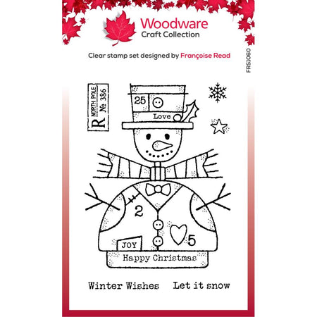 Woodware Clear Stamps - Wooden Snowman