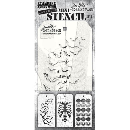 Tim Holtz Mini Layering Stencil - Set 61