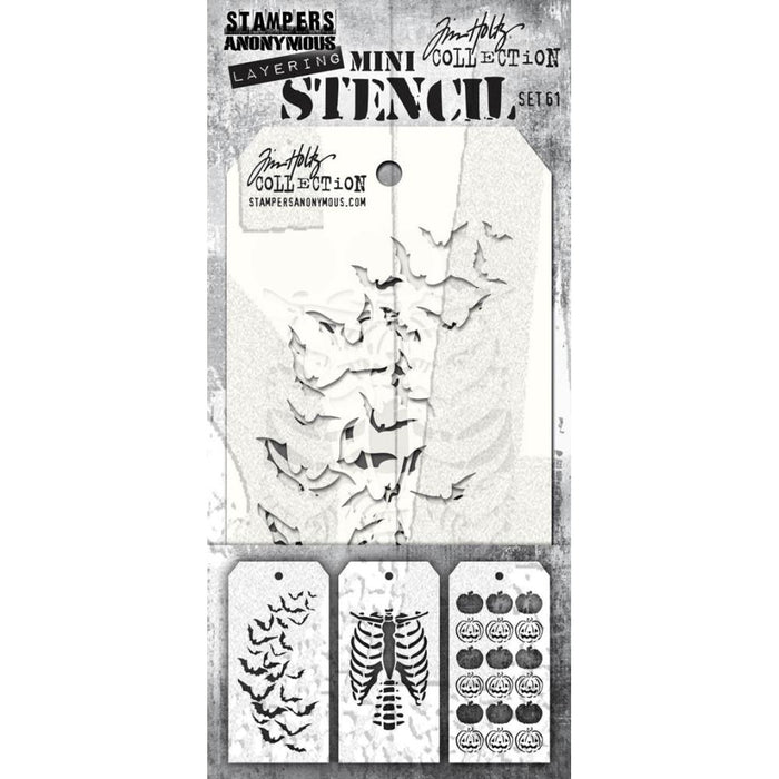 Tim Holtz Mini Layering Stencil - Set 61