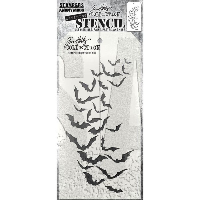 Tim Holtz Layering Stencil - Batty